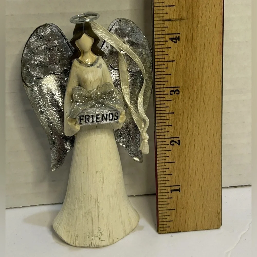 “Friends” Angel Christmas Tree Ornament Figurine 4.5”